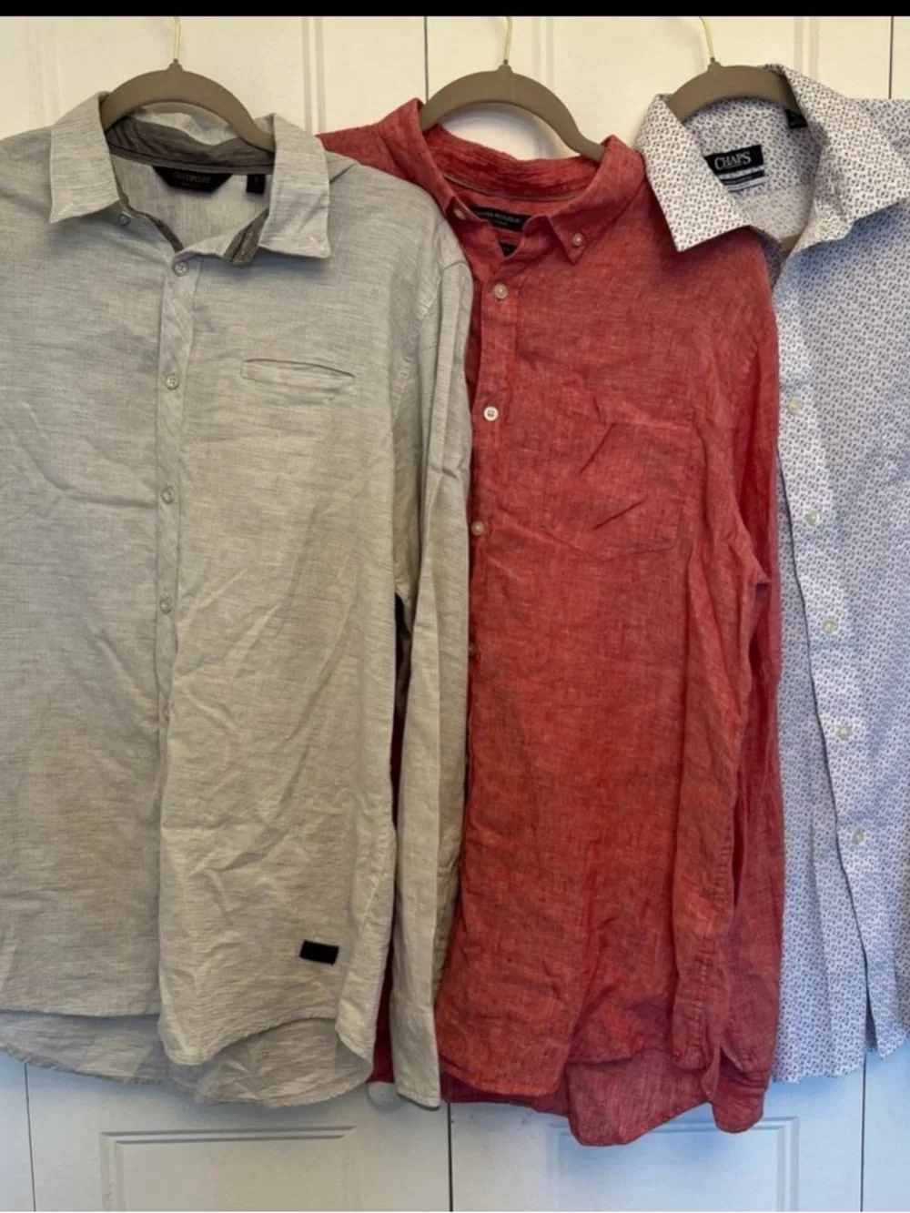 Men’s Bundle (3).Size Large- Banana Republic, Chaps, Outpost Brands -Long Skeeve